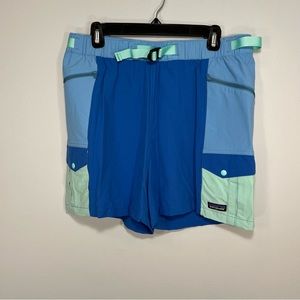 NEW Patagonia Shorts Womens Large Blue Outdoor Everyday Bayou Hiking Casual